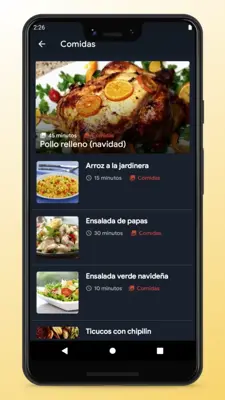 Honduran Recipes - Food App android App screenshot 2